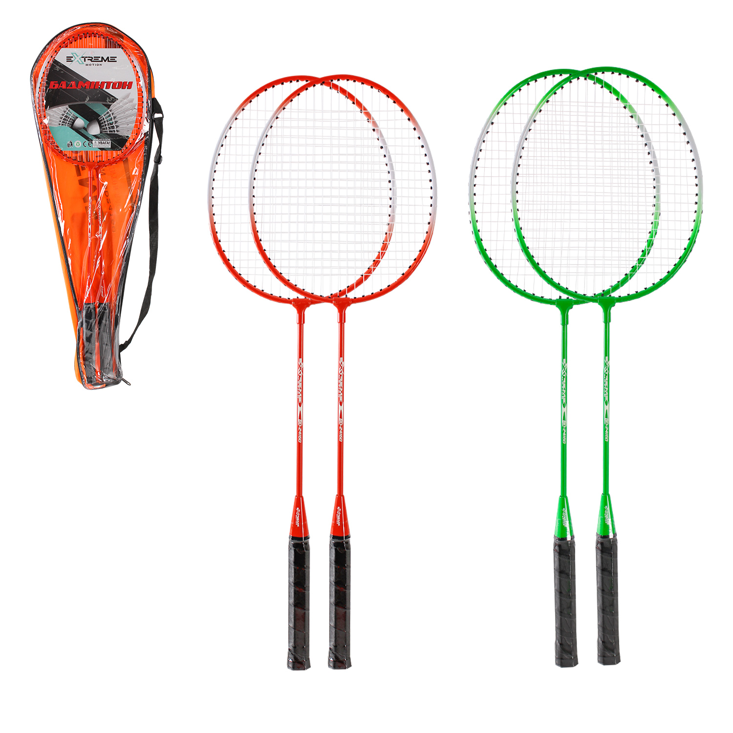 Бадмінтон арт. BD24160, 2 ракетки, у сумці 65 см.