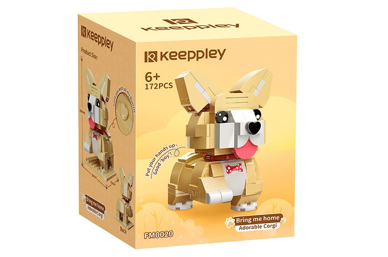 Конструктор FM0020 (60шт) собака, 10,8см, 172дет, в кор-ці, 9-12-8см