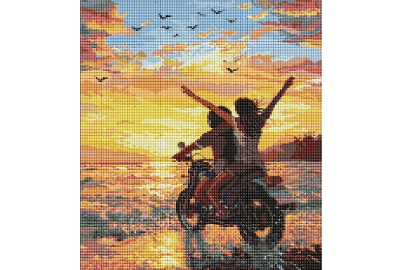 Набір з алмазною мозаїкою Морська поїздка на двох" 40х50см  AMO20202"