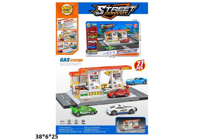 Паркінг MH-601 заправка  з метал.машинками(4шт.).кор.38*6*25 /36/