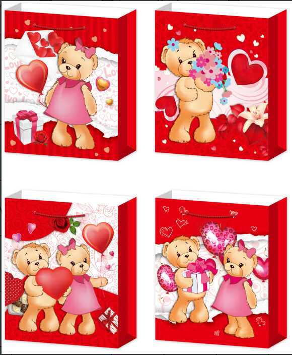 Пакет подарунковий C 75745 (360) 4 види, ВЕЛИКИЙ, МІКС ВИДІВ