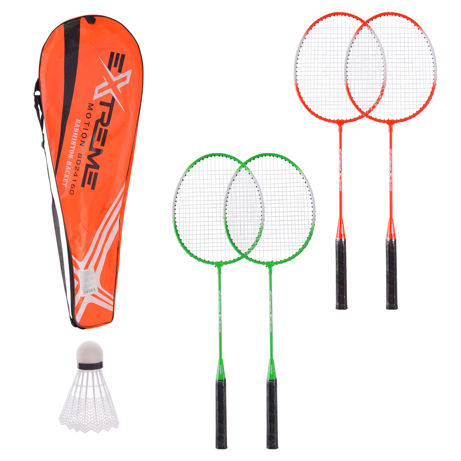 Бадмiнтон арт. BD24158, 2 ракетки+ волан у чохлі 65 см.