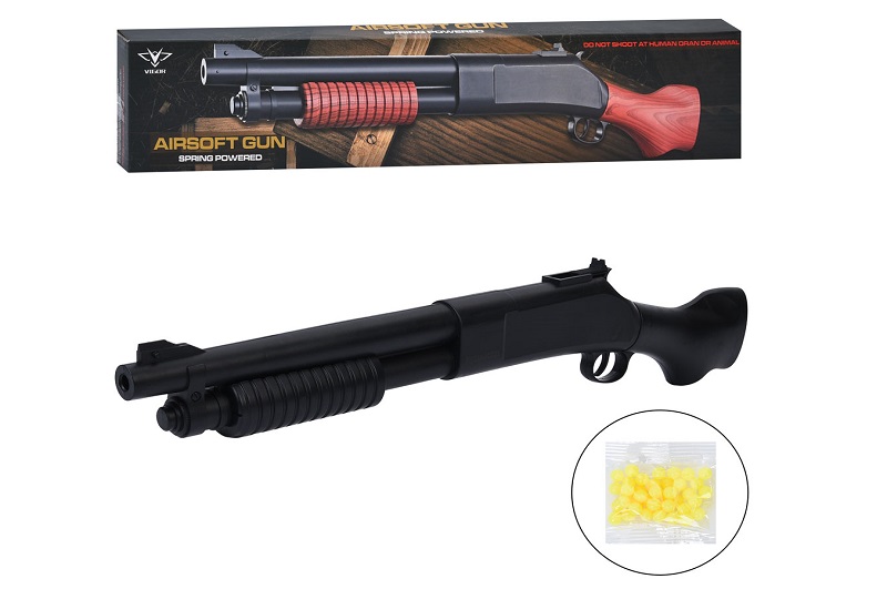 Автомат 188-Black (18шт) 58см, пластикові кулі, в кор-ці, 59-12-5см