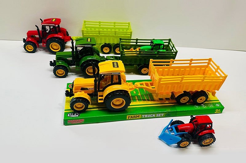 Трактор з причепом 858-10A інерц.3кол.пласт.38*12*12 /72/