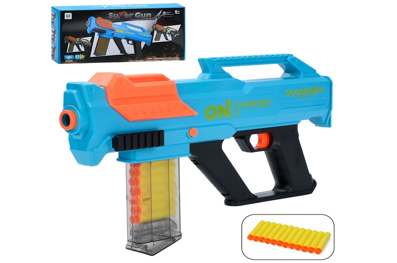 Автомат 506 (24шт) 43см, м'які кулі-присоски 12шт, в кор-ці, 45,5-21,5-7,5см