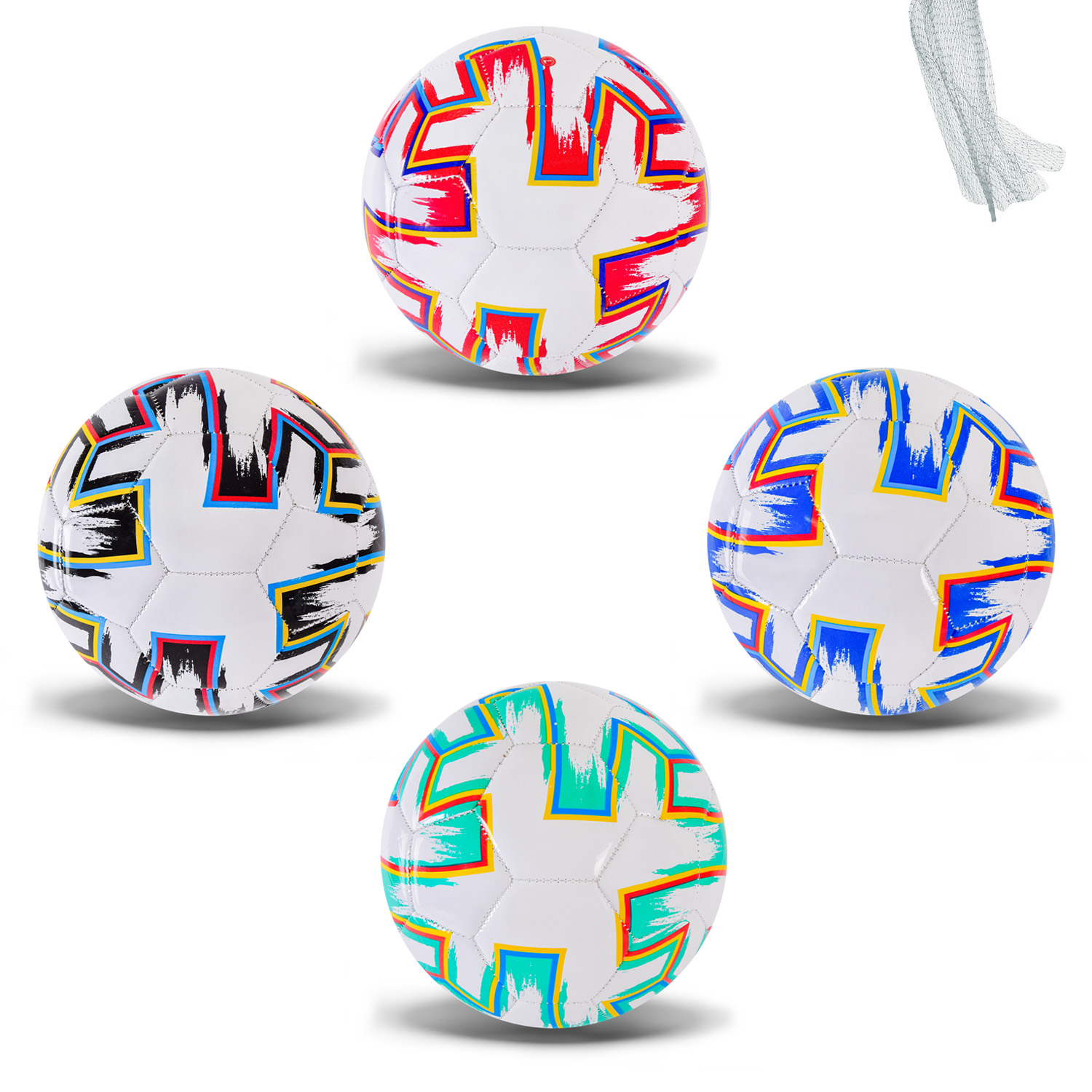 М'яч футбольний арт. FB24332. №5, EVA, 4 мікс, вага 310 г