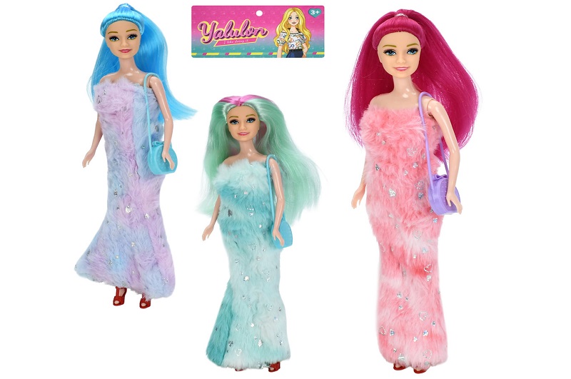 Лялька D163 (120шт) 28см, сумка, 3 види, у пакеті, 12-34-4см