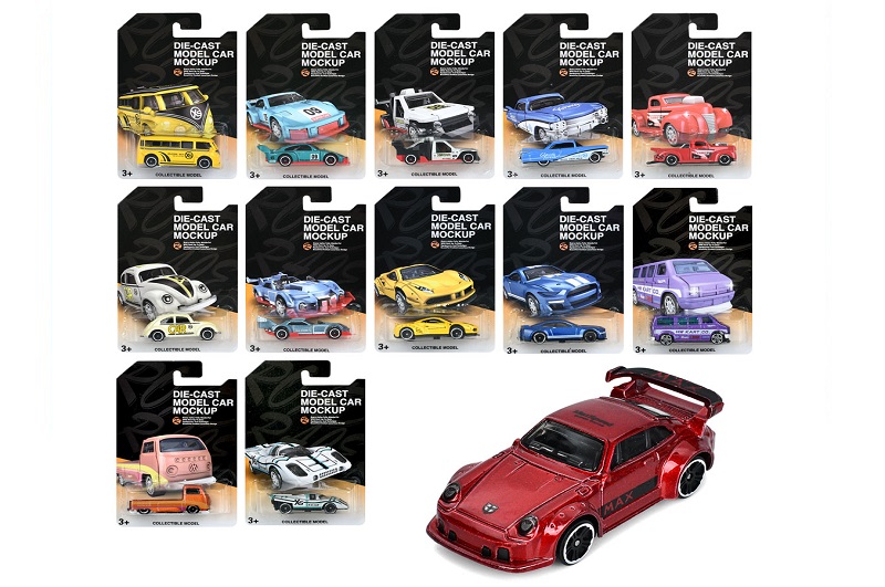 Машина 8852-7-8-9A (192шт) метал, 7см, мікс видів, на листі, 10,5-16,5-4см