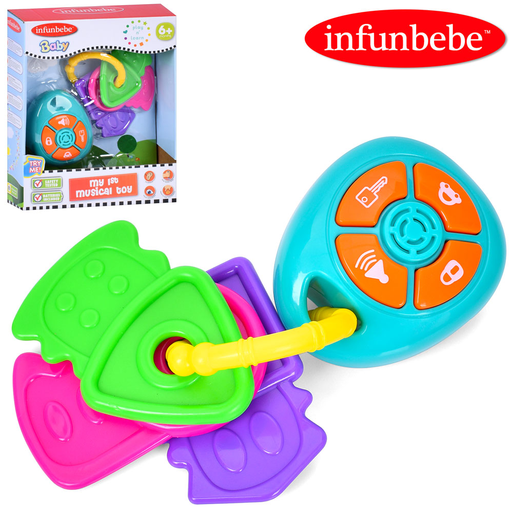 Гра LS010 (24шт) брелок з ключами, 18см, прорізувач, звук, бат(табл), в кор-ці, 17-21-5,5см