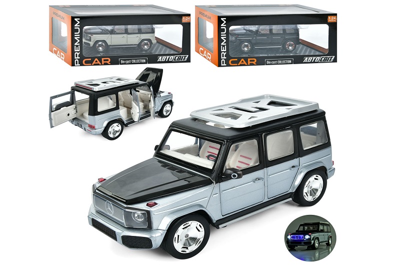 Джип AP-2047 (12шт) АвтоСвіт, 1:24,метал, інерц, 19см, звук, світло, відчиняються двері/капот, гумов