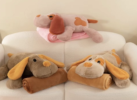 М'яка іграшка арт. L1132 (30шт) іграшка з пледом 55 см