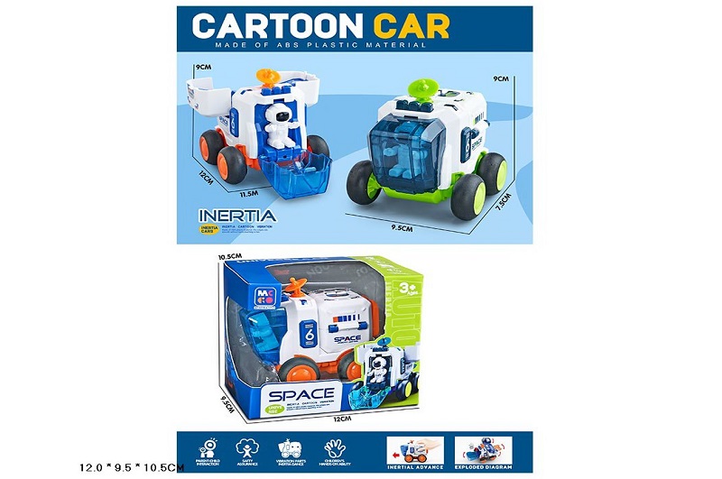 Космічна машина арт. D400-42B (144шт/2)  2кольори, інерц. короб. 12*9,5*10,5см