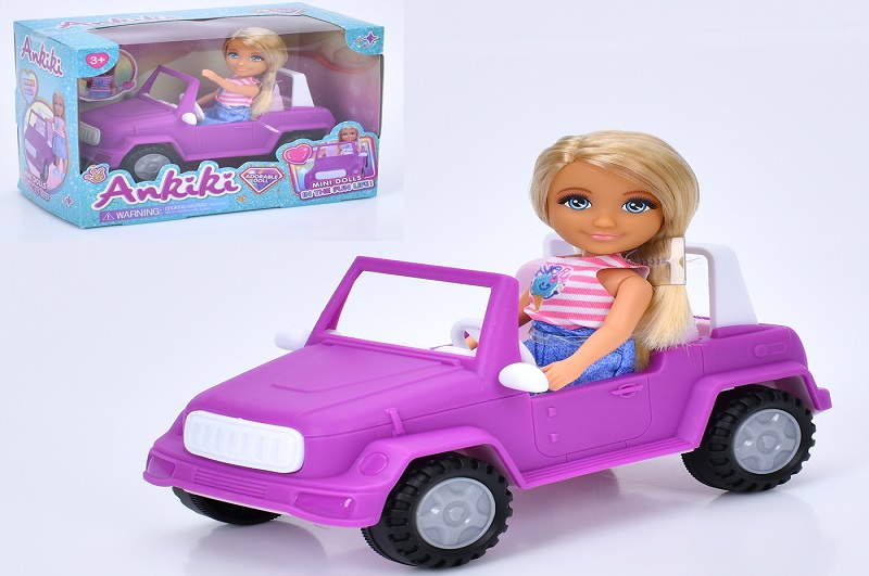 Лялька 606013 (48шт) 13см, машина 15см, в кор-ці, 18-14-10см