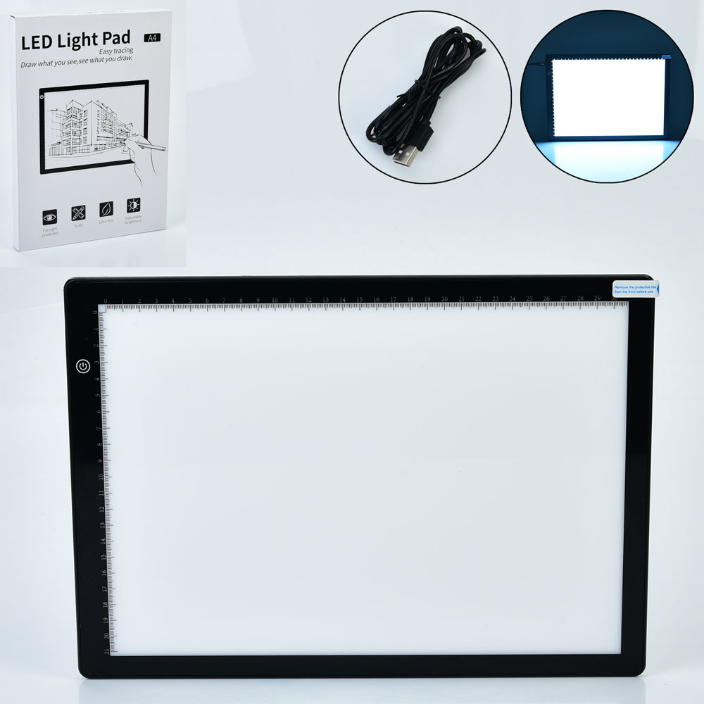 Планшет для малювання A4-21 (20шт) 35-25см, копіювальна дошка, світловий планшет, А4, світло-3режими