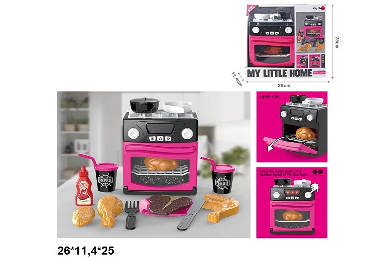 Кухня A1010-3 з посудом та аксес.батар.муз.світ.кор.26*11,4*25 /36/