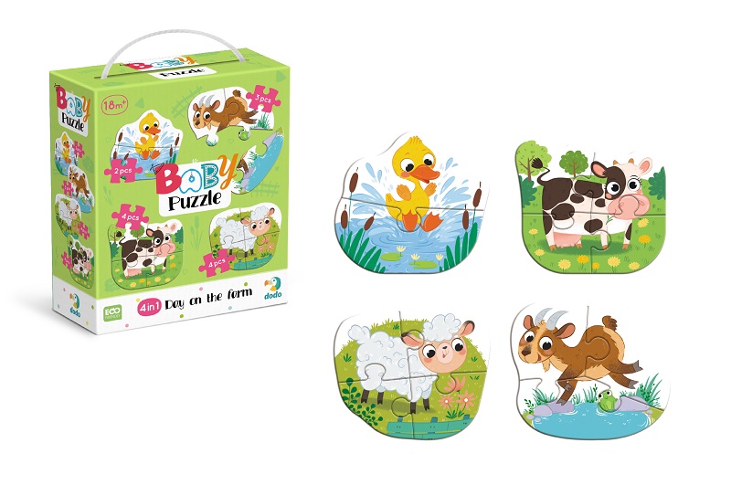 300687 Пазл 4 в 1 «Baby puzzle. День на фермі»