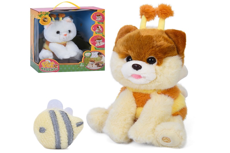 М'яка іграшка 933-179-80E (9шт) в23-20-17см, музика, звук, повтор, танцює/рухливий, реагує на бджілк