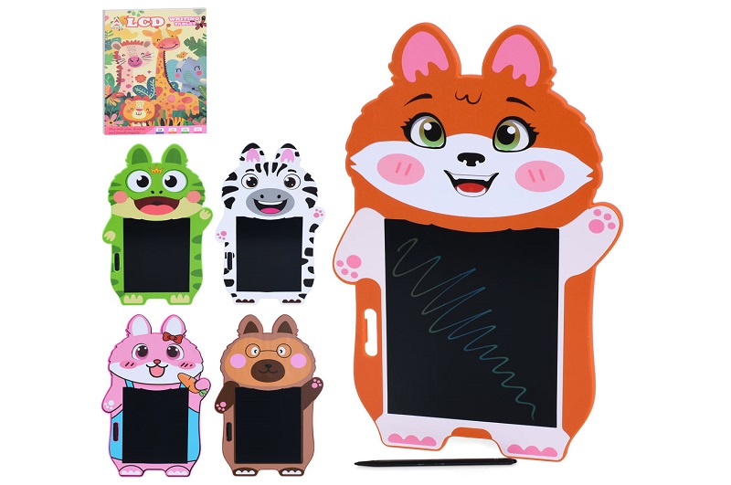 LCD планшет INT 0037 (48шт) 8 дюймів, тварина, 20,5-33,5см, кольорова, мікс видів, бат(табл), в кор-