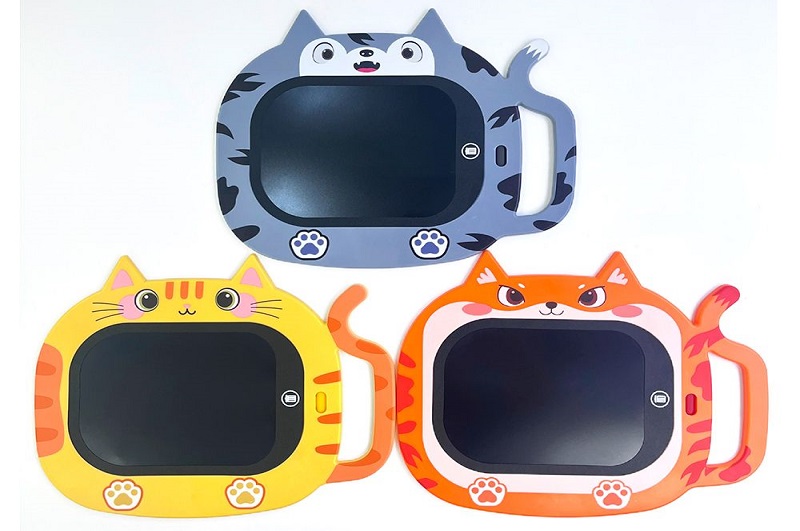 LCD планшет INT 0044 (48шт) 7дюймів, кіт, 30-24см, кольорова, 3 кольори, бат(табл), в кор-ці, 30,5-2