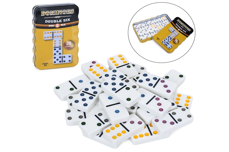 Доміно 20015B (36шт) 28шт (пластик), в кор-ці(метал), 15-9,5-2,5см