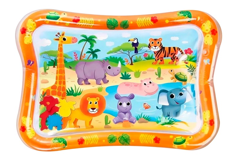 Килимок для немовляти INT 0040 (48шт) 67-49см, надувний килимок, водяний килимок, тварини, у пакеті,