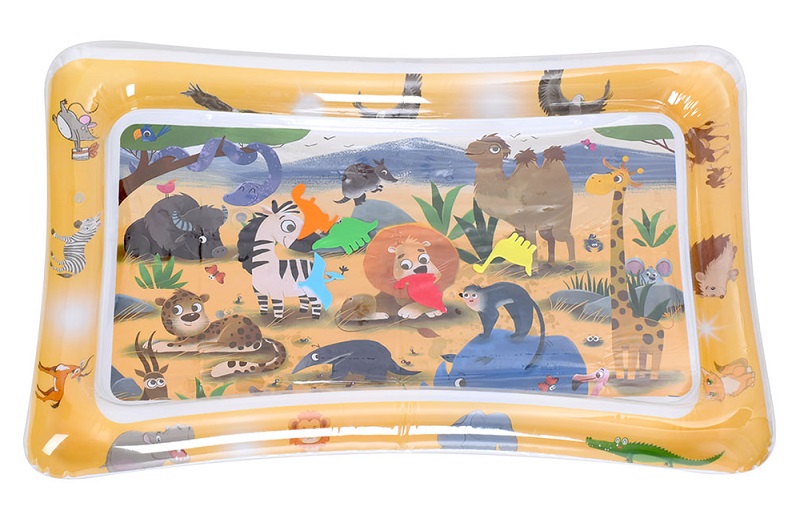 Килимок для немовляти INT 0041 (36шт) 98-66см, надувний килимок, водяний килимок, тварини, у пакеті,