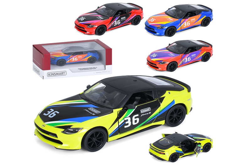 Машина KT5443WF (24шт) метал, інерція, 1:36, 12см, відчиняються двері, гумові колеса, 4 кольори, в к