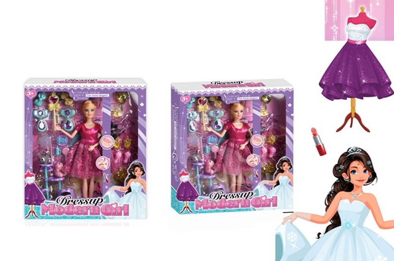 Лялька DSJ399-19 (48шт) 29см, шарнірна, аксесуари, взуття, тварини, в кор-ці, 30-35-5см