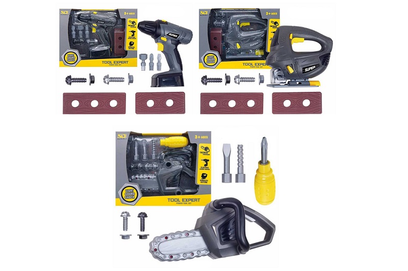 Набір інструментів 6816-17-18-1 (36шт) рухлива деталь, 3 види (шуруповерт, пила, електролобзик), на