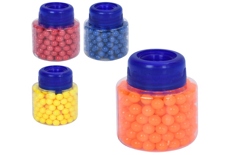 Кулі SQT-047 (480шт) пластик, 4 кольори, в колбі, 5-4-4см