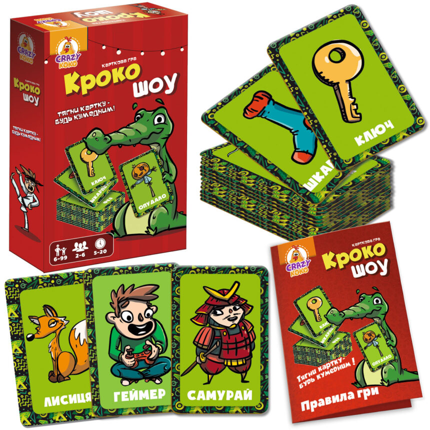 Гра настільна Vladi Toys розважальна. Крокошоу. VT8077-02 (укр)