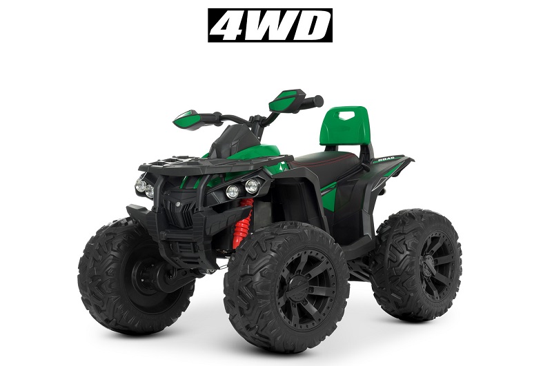 Квадроцикл M 4795EBLR-5 (1шт) р/к2,4G, 1акум.12v14AH, 4 мот.45W, шкір.сид. , муз., світло, EVA,TF, M