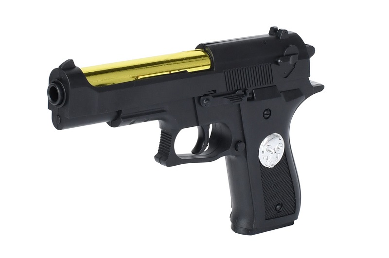 Пістолет M92 (120шт) 22см, стріляє пластиковими кулями, у пакеті, 17-25-3,5см