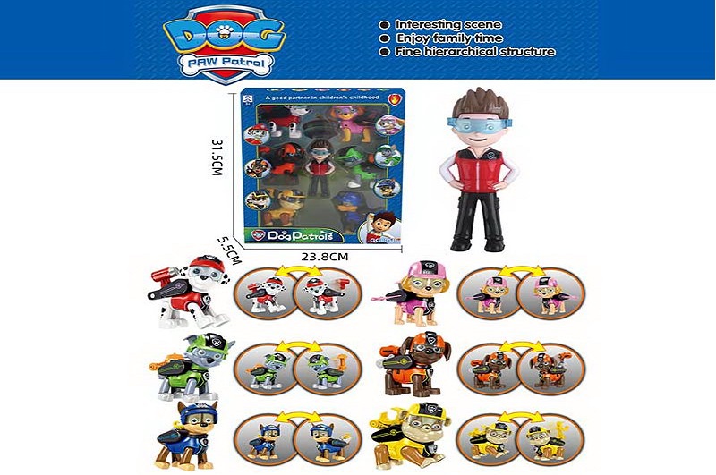 Герої  Paw Patrol арт.6077 (36шт2) 7 героїв, короб. 31,5*23,8*5,5см