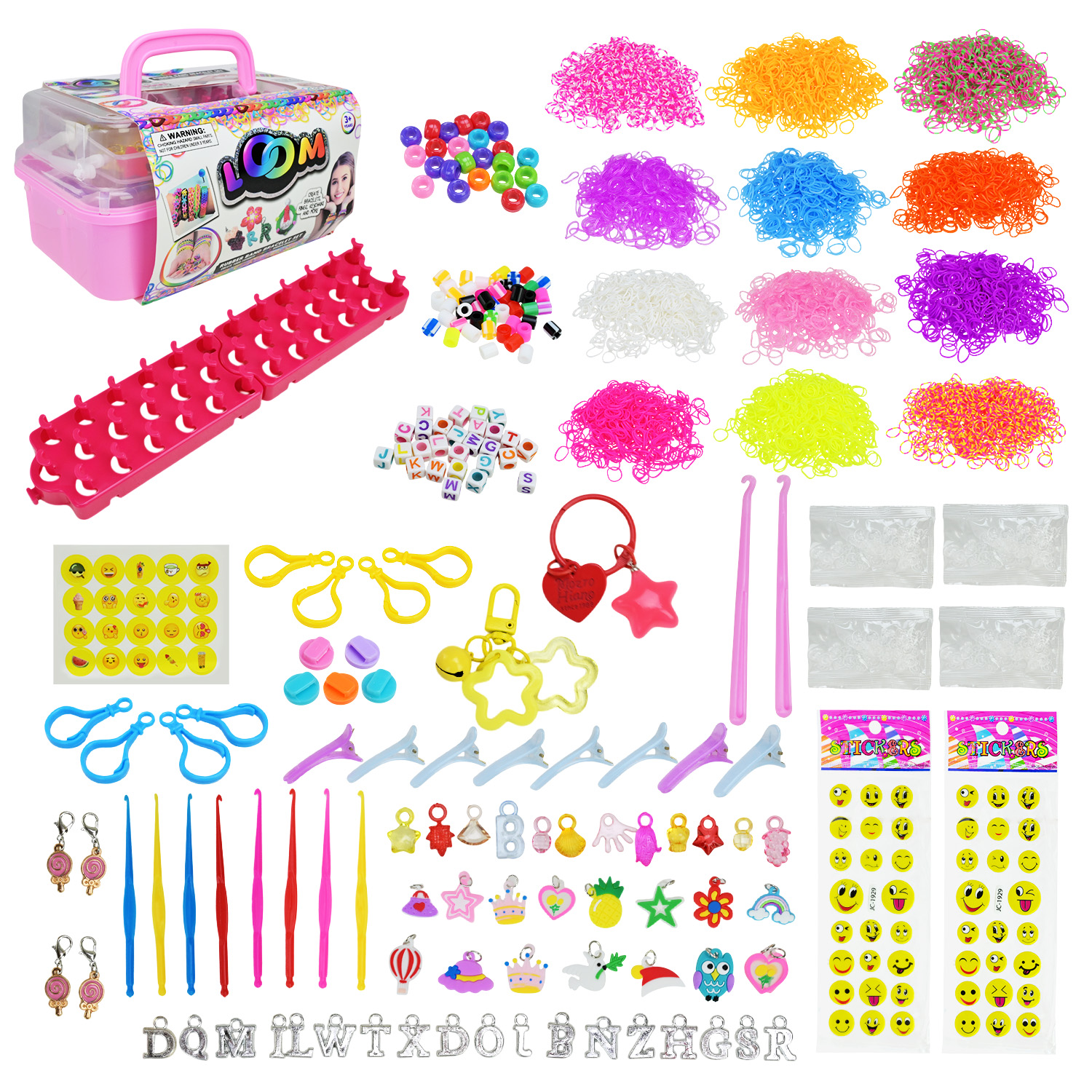 Резиночки для плетіння арт. 16202 (48шт/2) чемодан 27*13*18 см