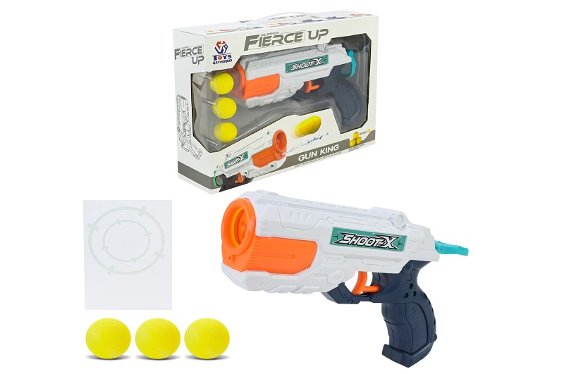 Іграшка бластер арт. 648-62 , стріляє поролон. кулями, короб. 27*20*7см