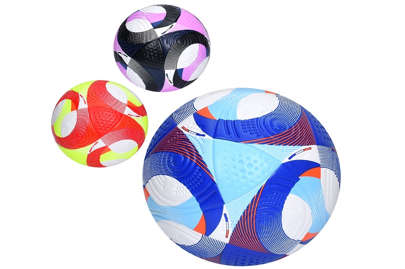 М'яч футбольний MS 3811 (12шт) розмір 5, ПУ, ламінований, 430-450г, 3 кольори, у пакеті