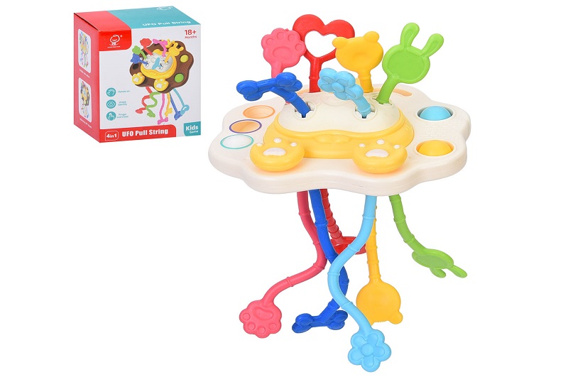 Гра 1017 (36шт) 4в1, 20см, сенсорна гра/тактильна гра, рухлива кнопка, м'які кнопки/Pop it, текстурн