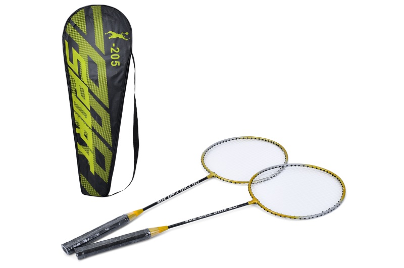 Бадмінтон MS 4396 (30шт) ракетка 2шт, 65,5см, метал, у чохлі, 69-22,5-2см