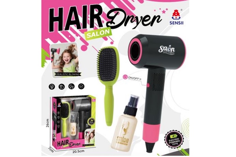 Набір перукаря арт. 096-83 (72шт/2) на батар., фен, аксесуари, в коробці, 20.5*26*7 см