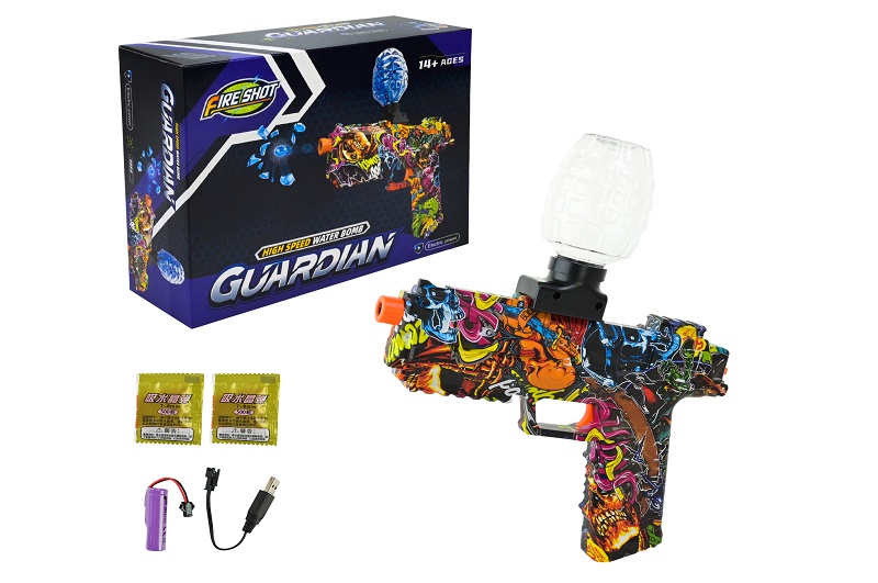 Пістолет арт. HQL153 (72шт/2) акум.,стріляє гелевими кулями у короб.28*20*8,5см