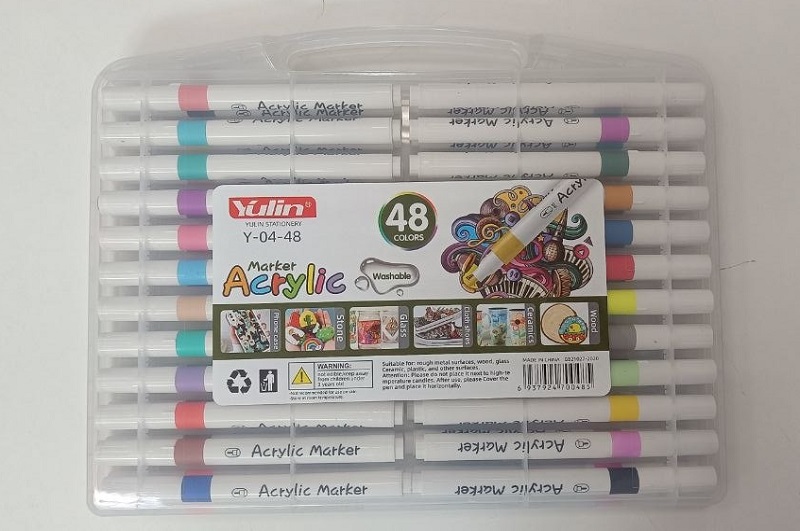 Набір акрилових маркерів Marker Acrylic Yulin Y-04-48(1/9/36) SA-0471