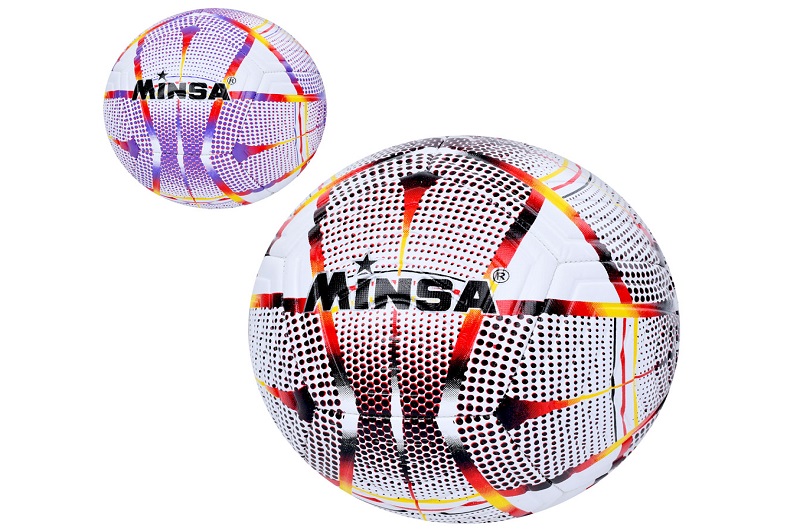 М'яч футбольний MS 3844 (30шт) розмір 5, TPE, 400-420г, ламінований, 2кольори, в пакеті