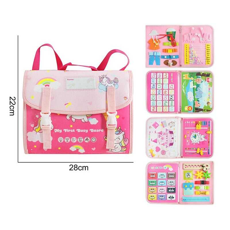 Логічна папка 25073 (40) фетр, застібки, рахівничка, шнурівка, ремінці, одяг, годинник, рухомі елеме