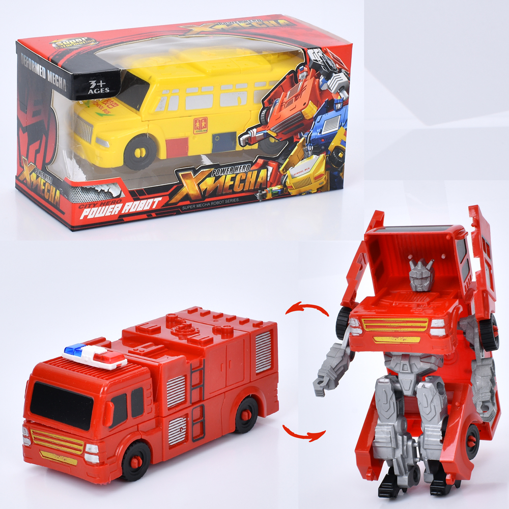 Трансформер KKR-16-20 (120шт) робот+транспорт 14см, 2 види, в кор-ці, 18-9-8см