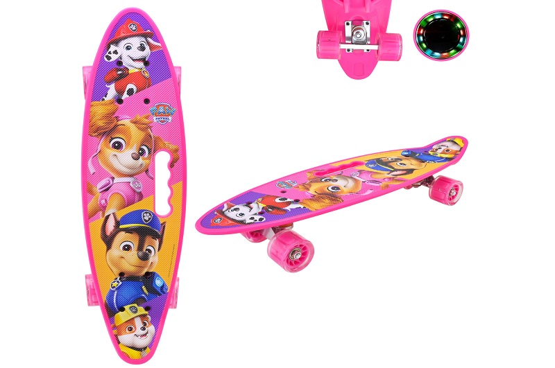 Пенні борд  арт. PP2501 (8шт)  Paw Patrol 60*17 см, колеса PU світло 60х17х12 см