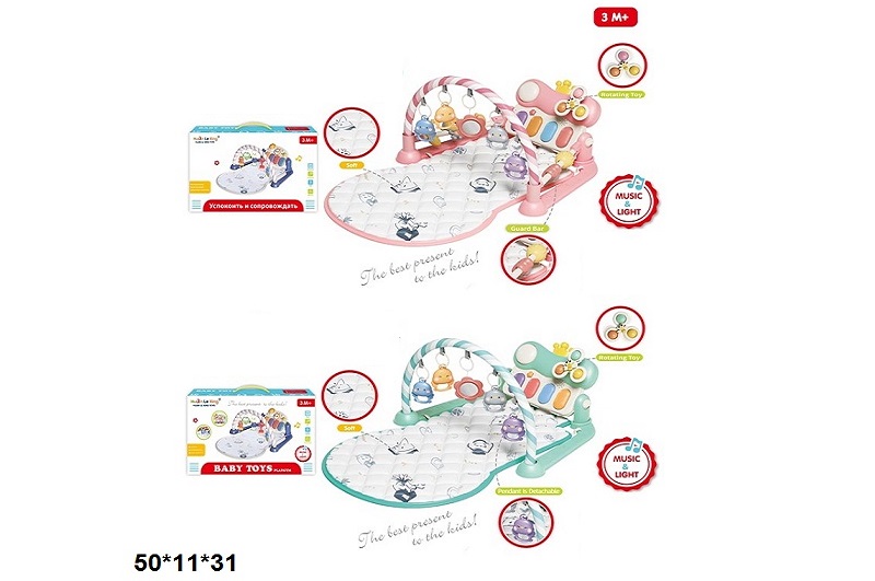 Килимок з ігр.центром 997-57B/997-57C батар.муз.світ.2кол.кор.50*11*31 /12/