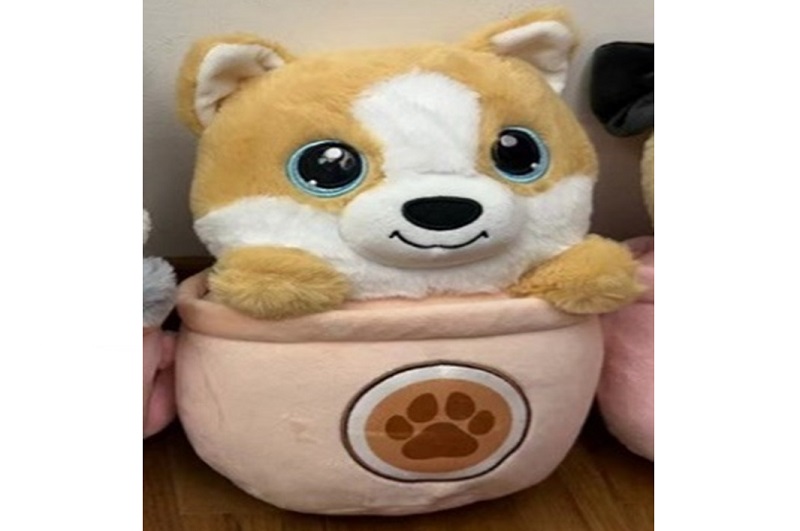 М'яка іграшка арт. QD2403 (32шт) собачка в чашці 25см