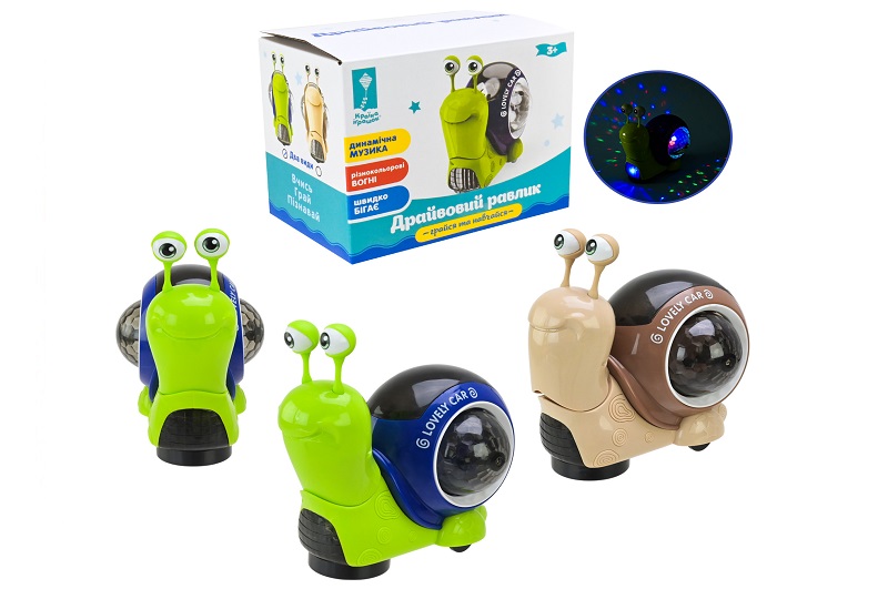 Равлик муз. арт. PL-724-20 (108шт/2) Грайся та навчайся",укр.мова, муз,пісня, у короб.10,9*9,1*13,5"