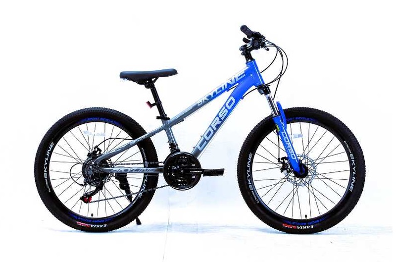 Велосипед Спортивний Corso «SKYLINE» 24 дюймів SN-24559 (1) рама алюмінієва 11’’, обладнання Shiman"